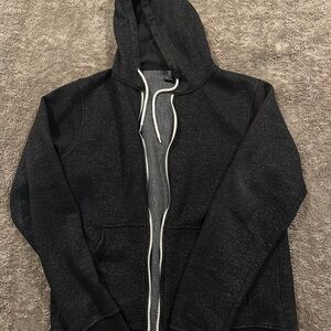 Stylish Black Hoodie with Zipper